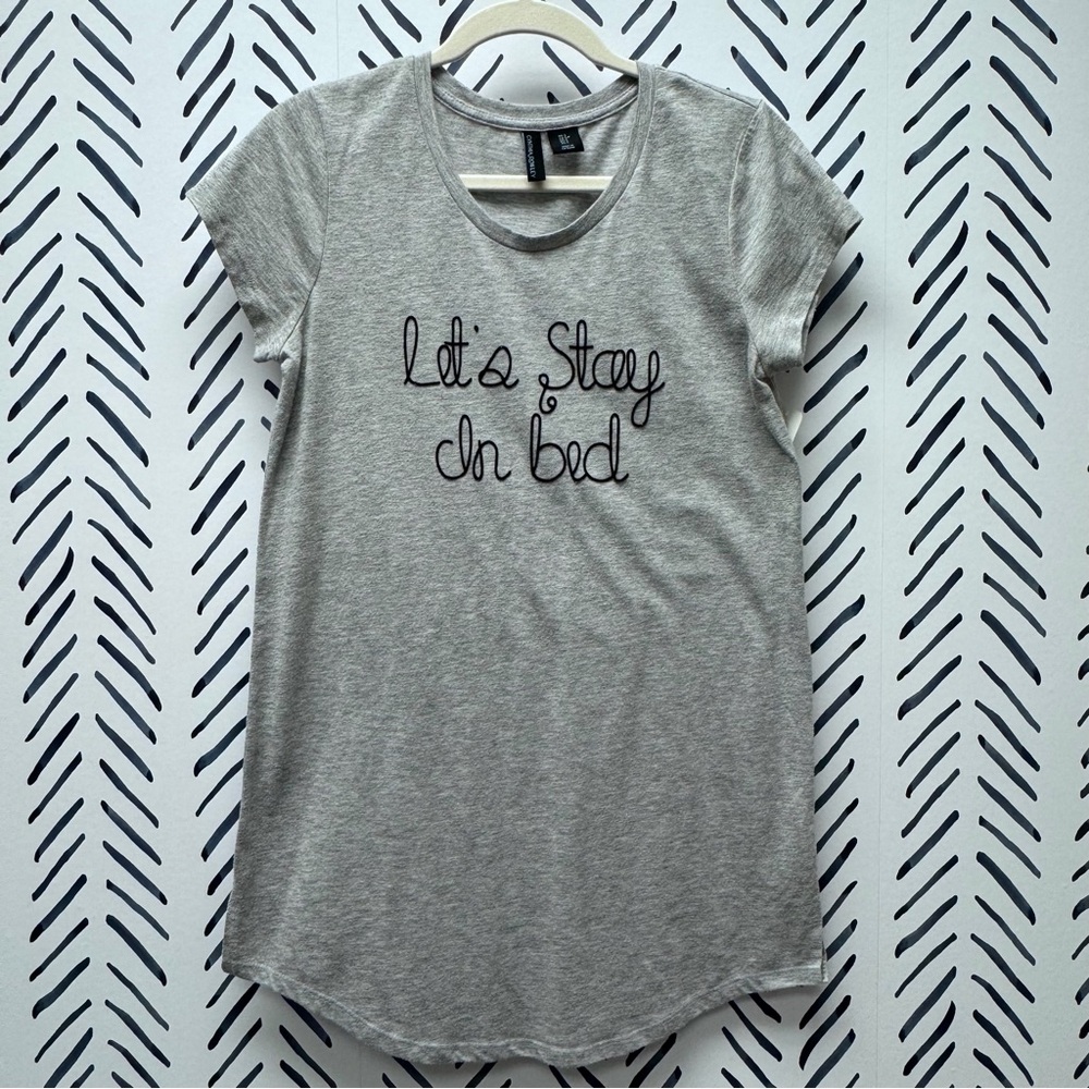 Cynthia Rowley Let’s Stay In Bed Nightgown Tee - S